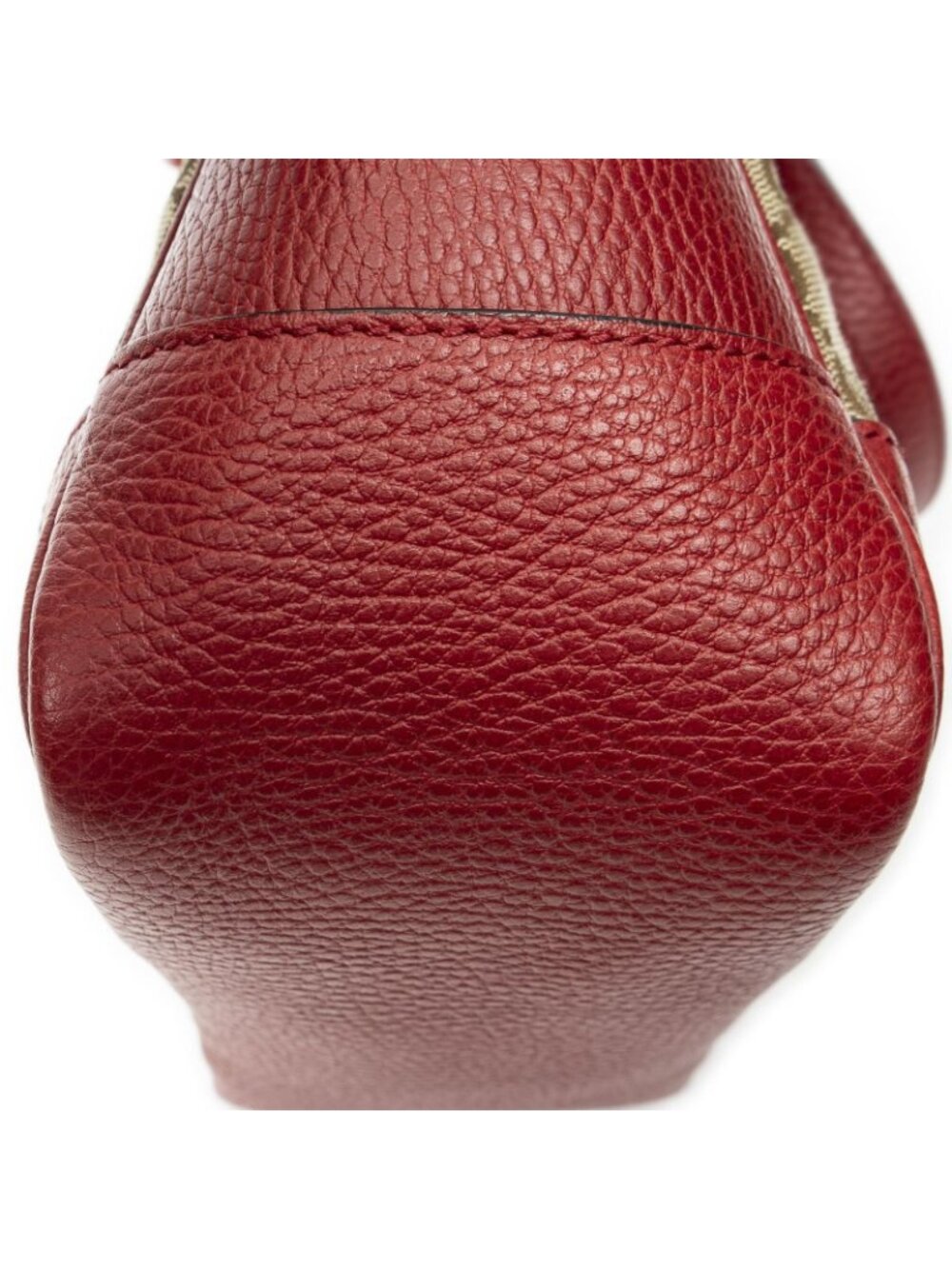 Gucci Small Bree Tote Red Beige GG Canvas - Picture 8 of 10